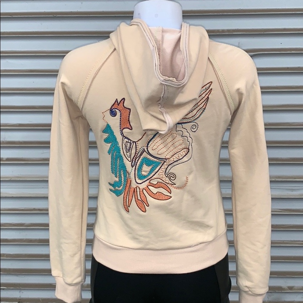 Lucy collection zip sweatshirt rooster appliqué - Picture 7 of 8
